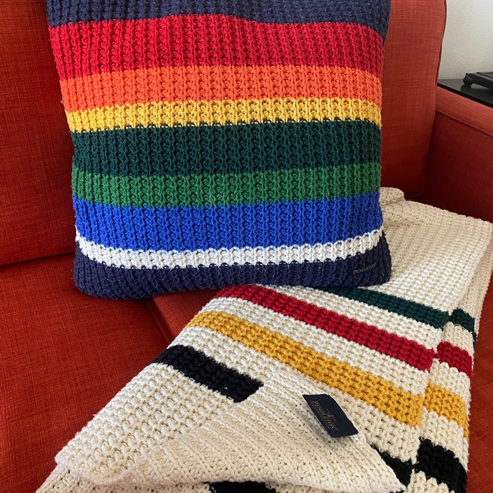 Pendleton throw and pillow